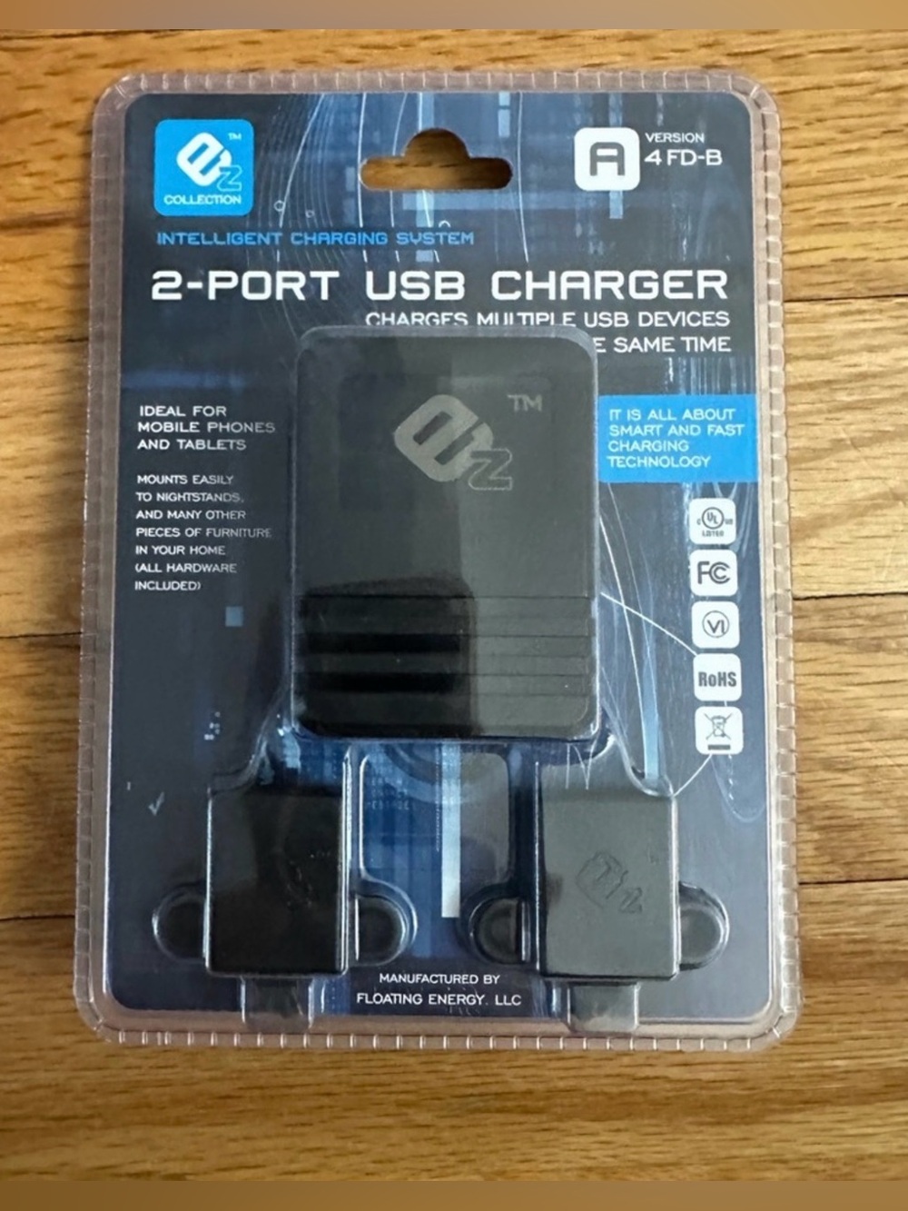EZ Collection 2Port USB Charger Ideal for mobile phones&tablets Fast chargingNWT